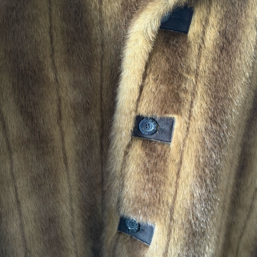 Luxurious Brown Faux Fur Coat - Picture 2 of 12